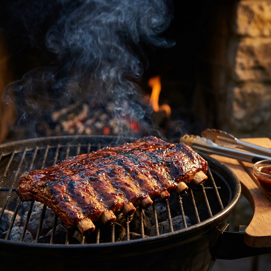 Delicious BBQ Ribs on Pellet Smoker